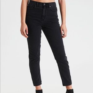 High rise girlfriend jeans